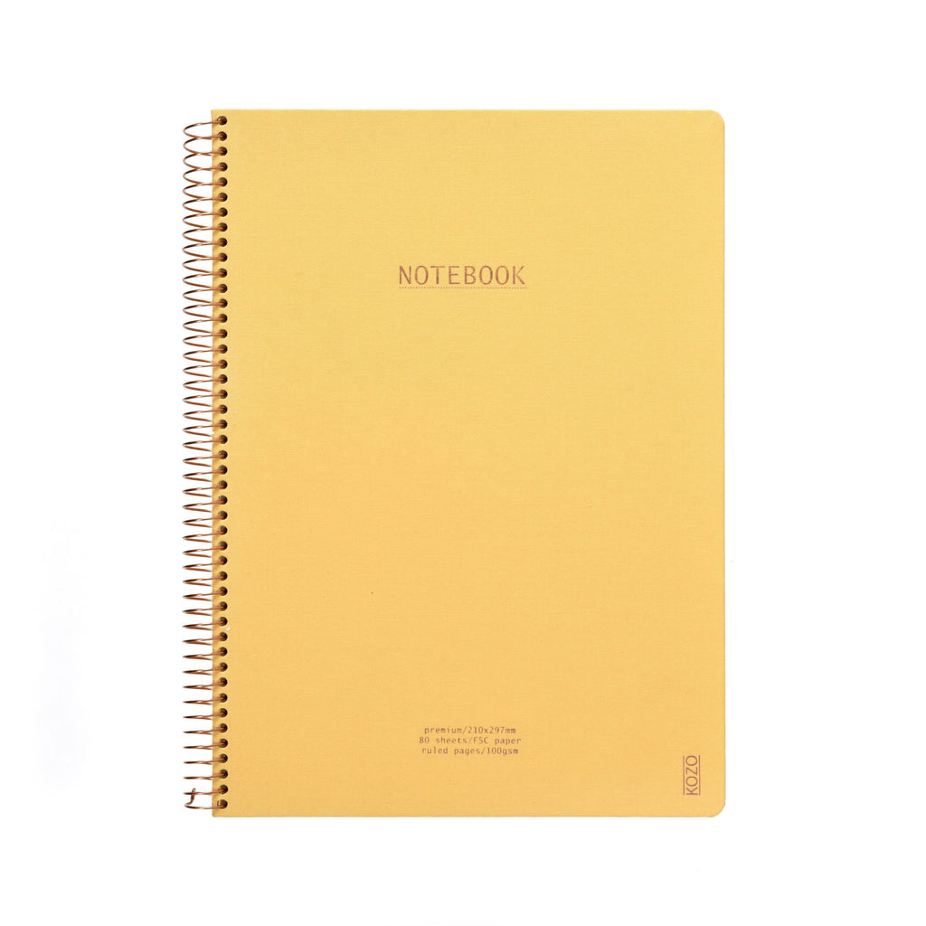 KOZO A4 Premium notebook in Honey Yellow