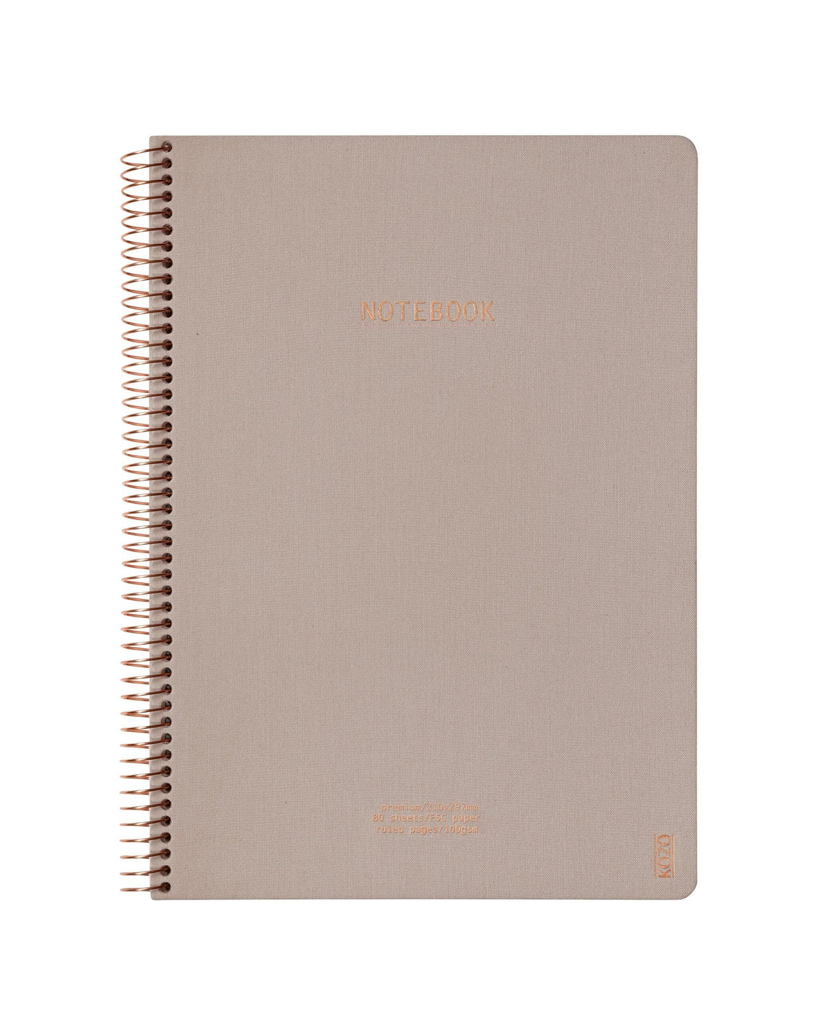 KOZO A4 Premium notebook in sand beige
