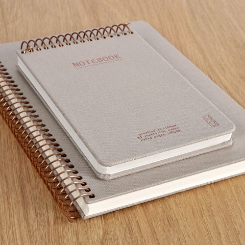 Sand beige cover of the KOZO A4 Premium notebook
