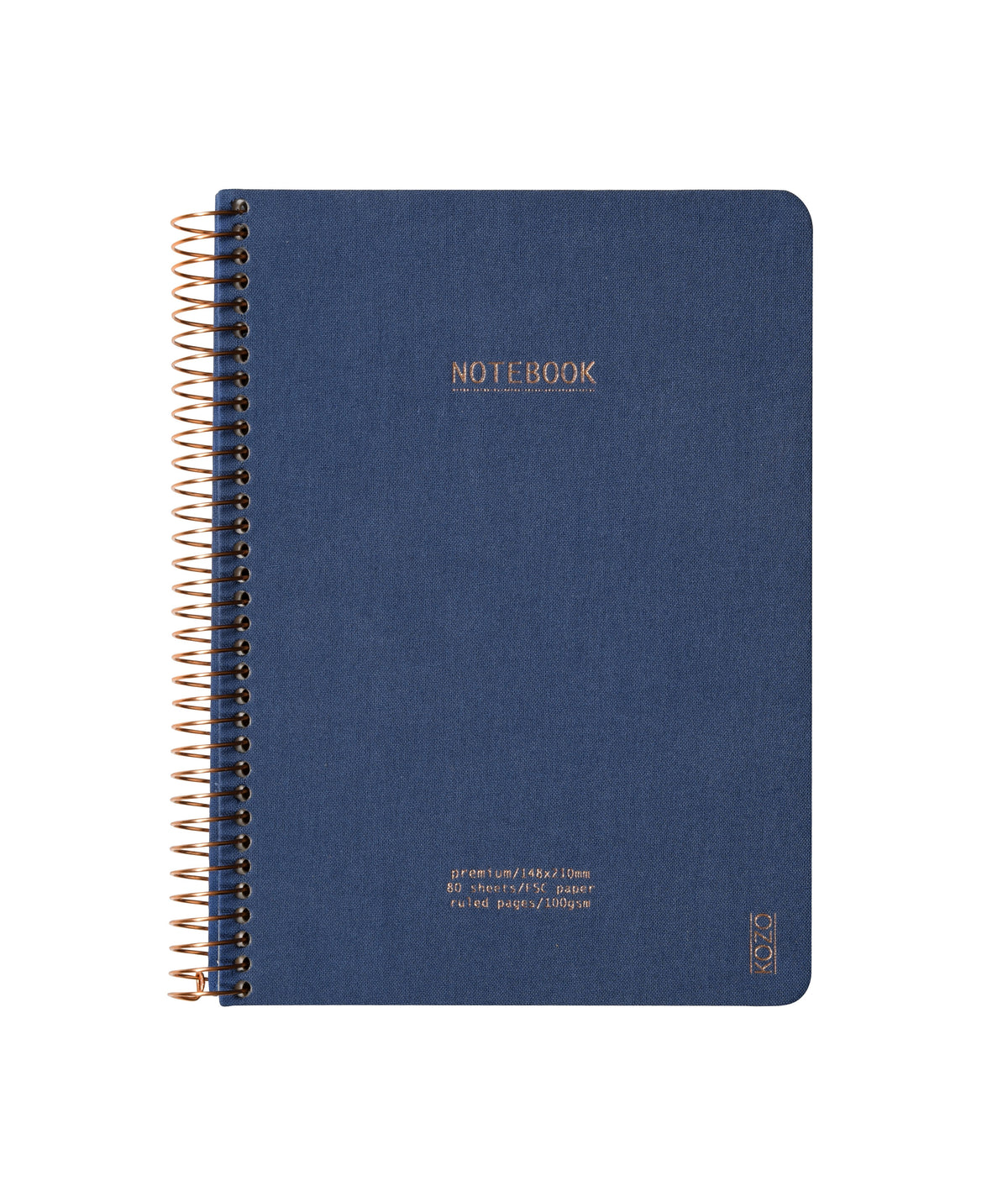 Inside pages of the KOZO A4 Premium squared notebook