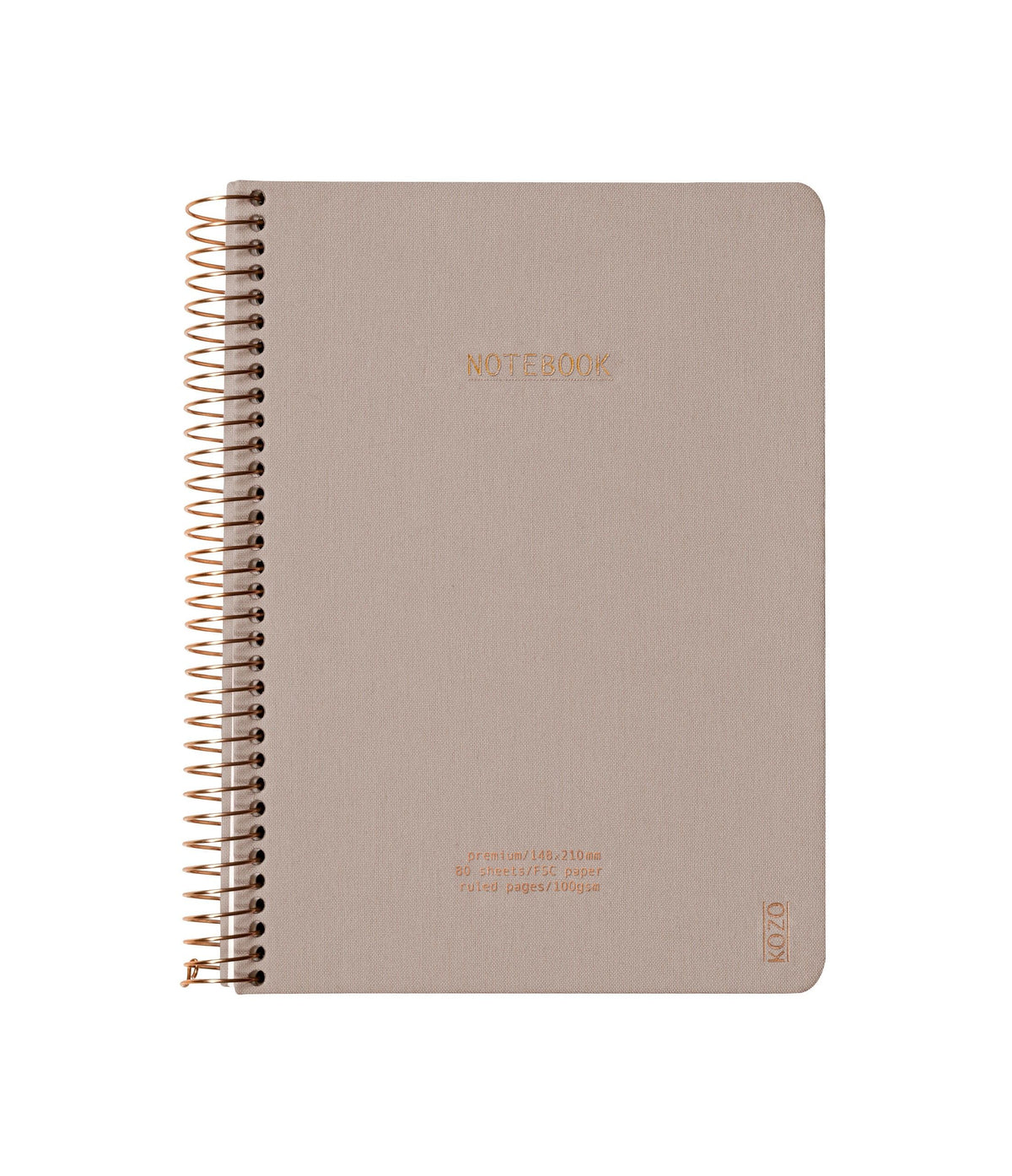 KOZO A5 Premium notebook in sand beige