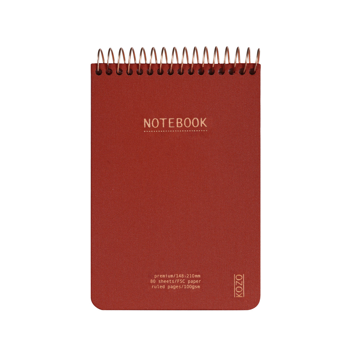 KOZO A6 Premium notebook in red berry