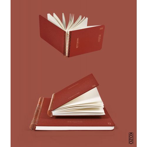 KOZO A4 Premium notebook in red berry