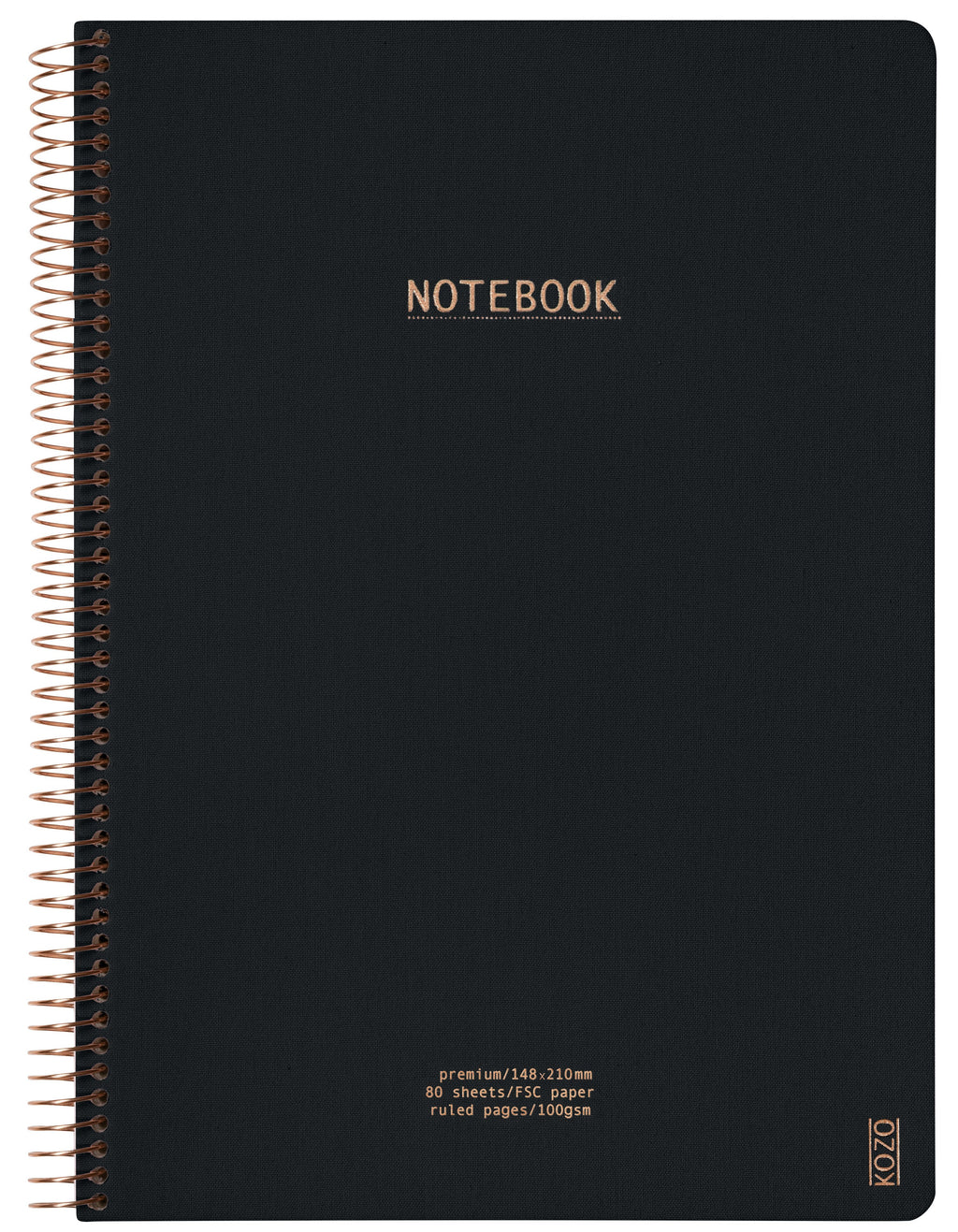 KOZO A4 Premium squared notebook in Black