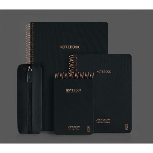 Black cover of the KOZO A4 Premium notebook