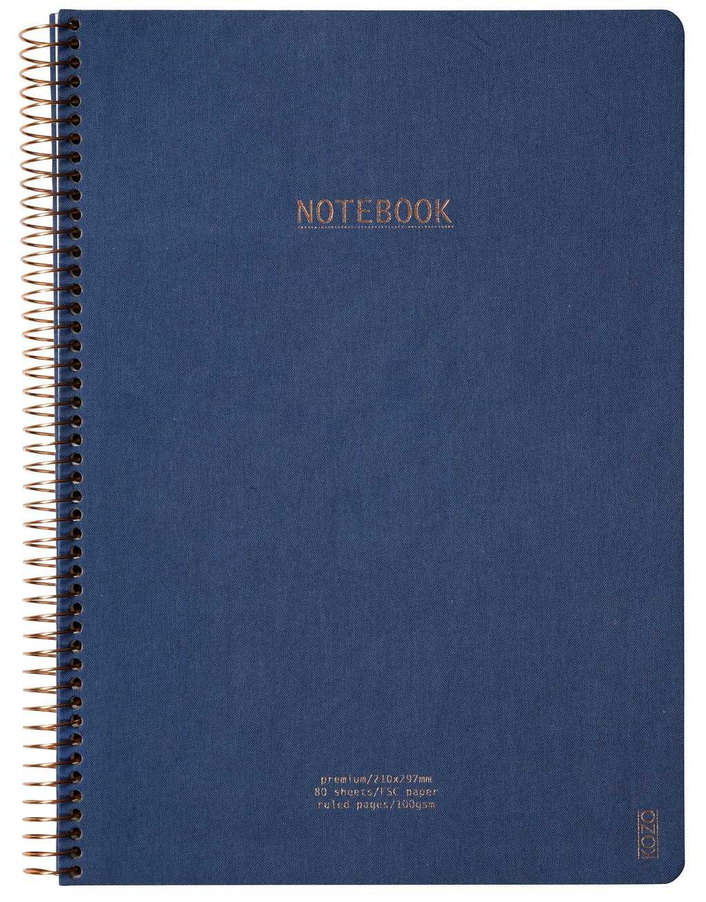 KOZO A4 Premium squared notebook in Navy