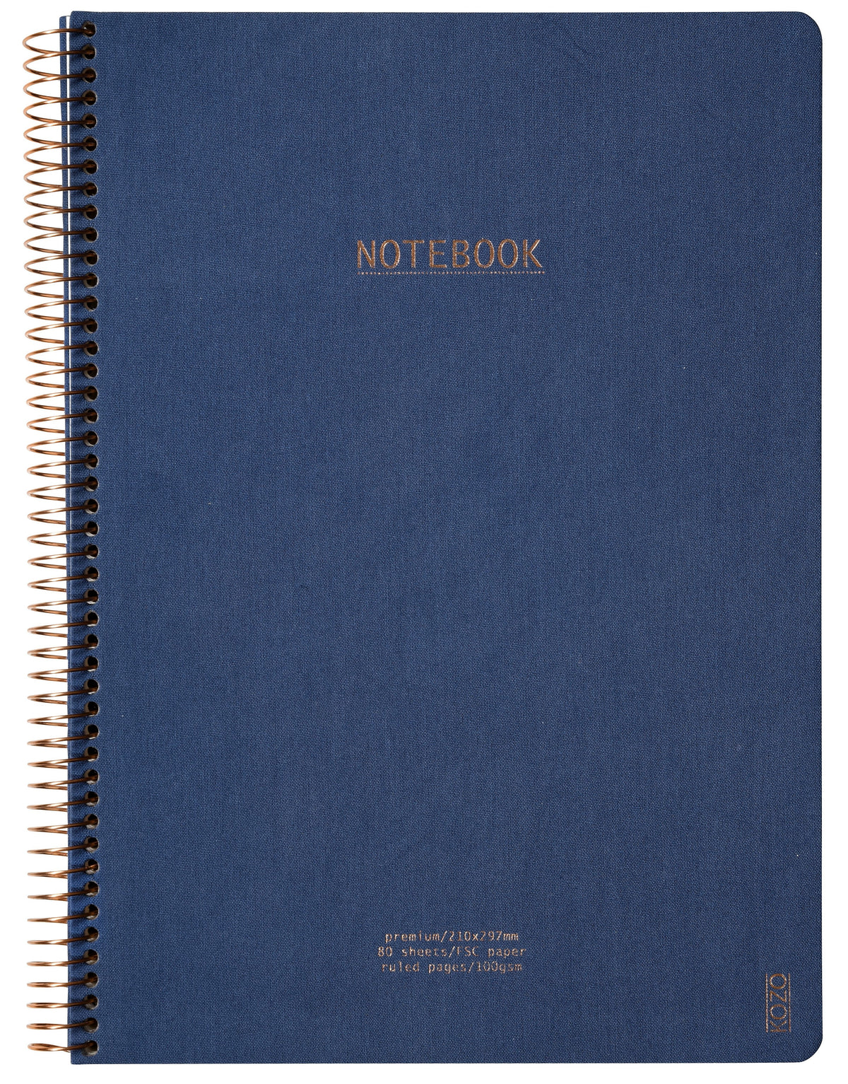 KOZO A4 Premium squared notebook in Navy