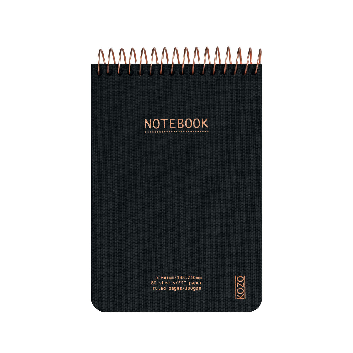 KOZO A6 Premium notebook in Black